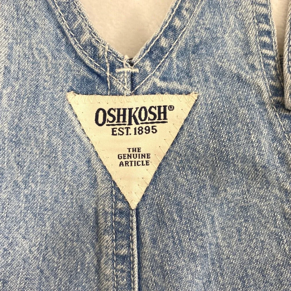 OshKosh Bundle Baby 6-9M Denim Overall Shorts  Vtg Baby 3-6 Month Overalls Pants